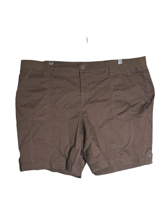 Gloria Vanderbilt Pants - Gloria Vanderbilt Bermuda Cargo Shorts Brown Size 16W Khaki Pockets